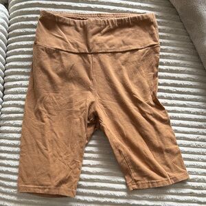 Wild Fable Tan High-Rise Bike Shorts